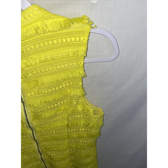 J. Crew Women’s MIDI Dress Size 8 Yellow Frilly Party Going Out Wedding - Picture 10 of 12